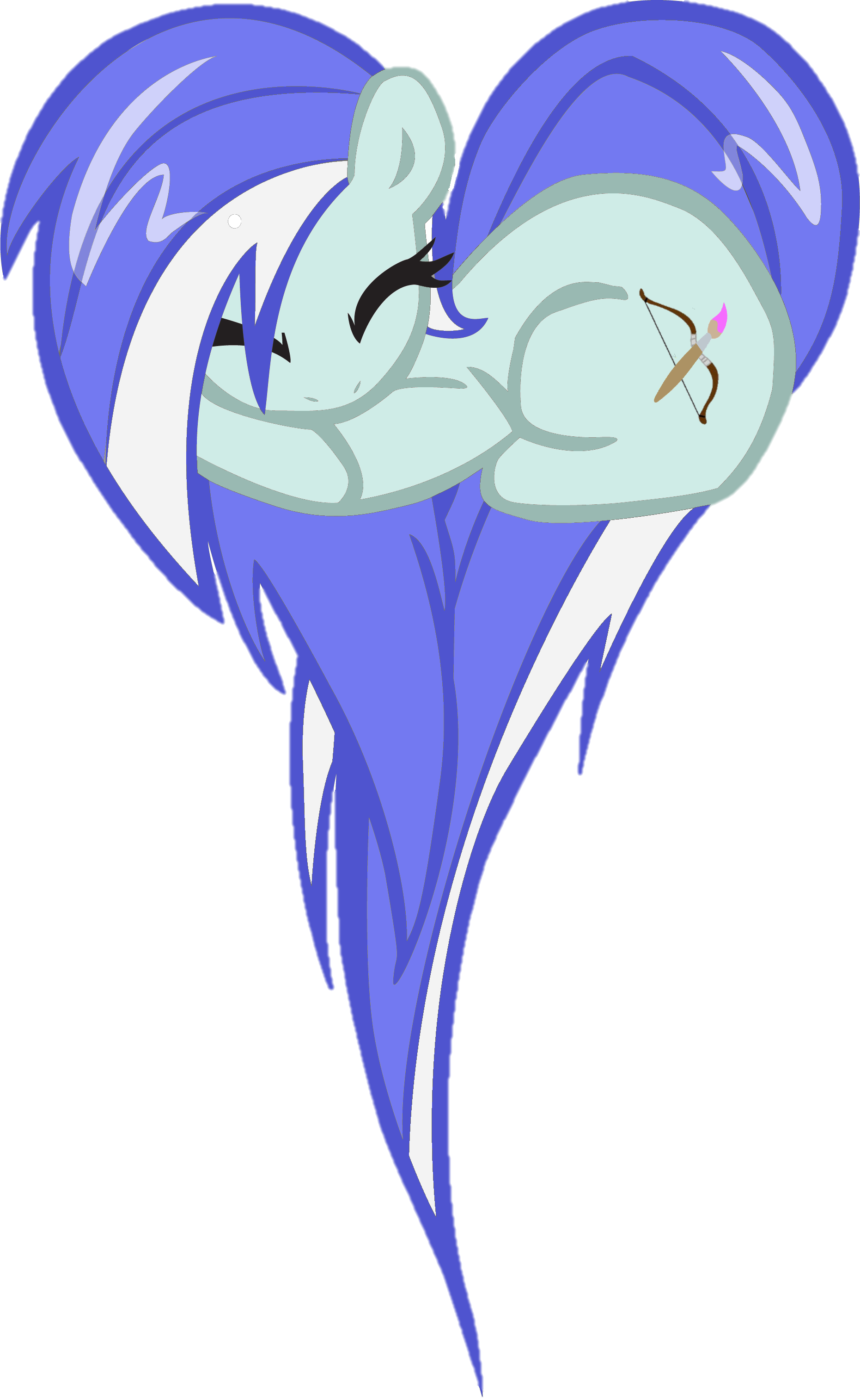 Fanmade Moonshine Stars Heart Pony - Heart Pony (1861x3026), Png Download
