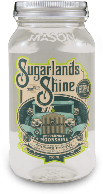 Sugarlands Distilling Co Peppermint Moonshine - Sugarland Moonshine (350x639), Png Download
