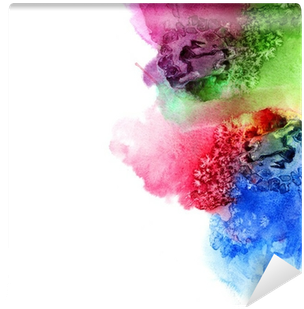 Abstract Hand Drawn Watercolor Background,vector Illustration, - Print Art Company 'pomegranite Collage Three' By Michael (400x400), Png Download