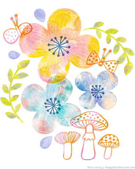 Hello My Friend - Watercolor Painting (450x545), Png Download