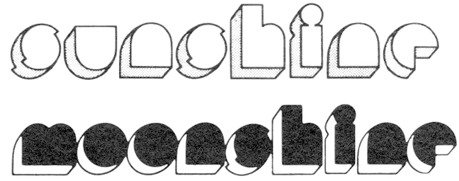 Sunshine & Moonshine - Font (872x326), Png Download