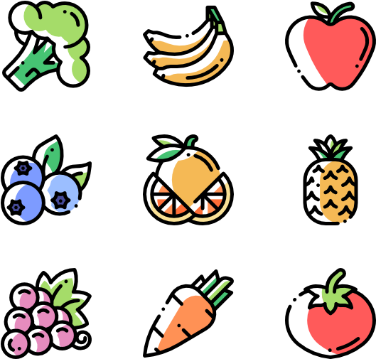 Fruits And Vegetables - Sport Equipment Clip Art Png (600x564), Png Download