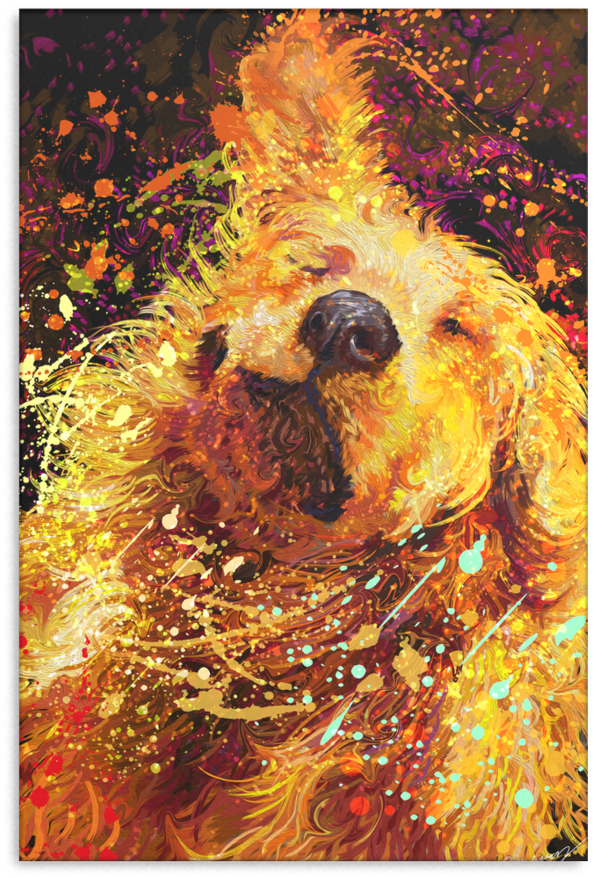 Golden Canvas Wrap 2602tp - Airedale Terrier (900x900), Png Download