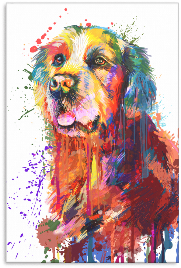 Golden Retriever Canvas Wrap 1303-3 - Cocker Spaniel (900x900), Png Download
