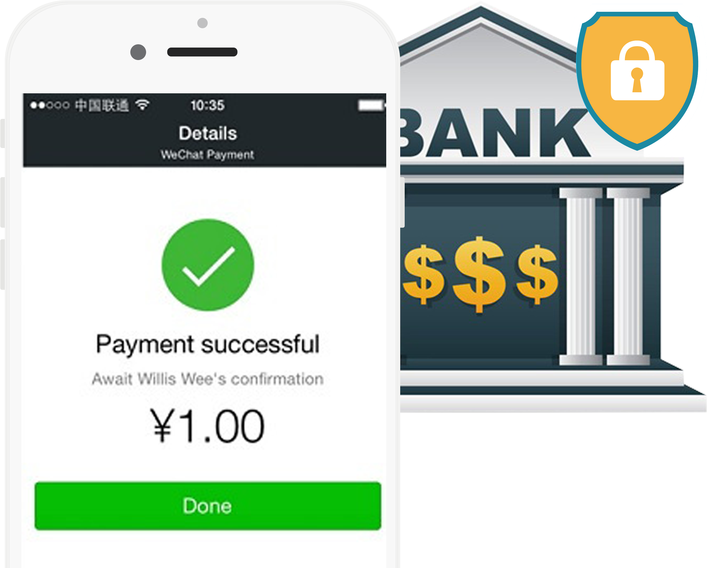 Wechat Pay Is Secured - Wechat (3000x2100), Png Download