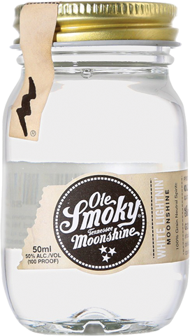 Ole Smoky White Lightnin' Moonshine 50ml - Ole Smoky Moonshine 50ml (272x480), Png Download