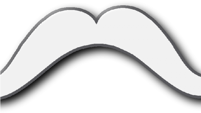 Clipart Mustache Curled - Clip Art (640x480), Png Download