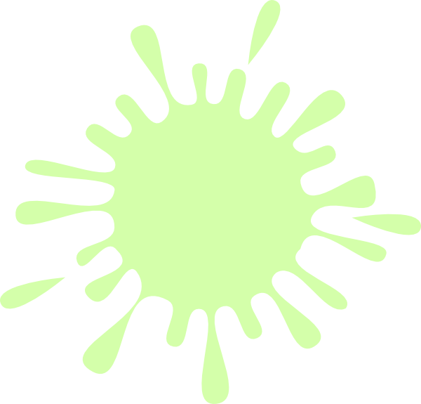How To Set Use Ink Splash With Drops Light Green Clipart (600x575), Png Download