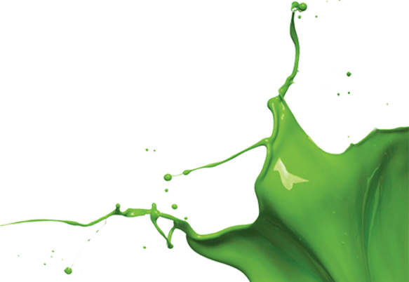 Paint Splash - - Green Paint Splash Transparent (583x402), Png Download