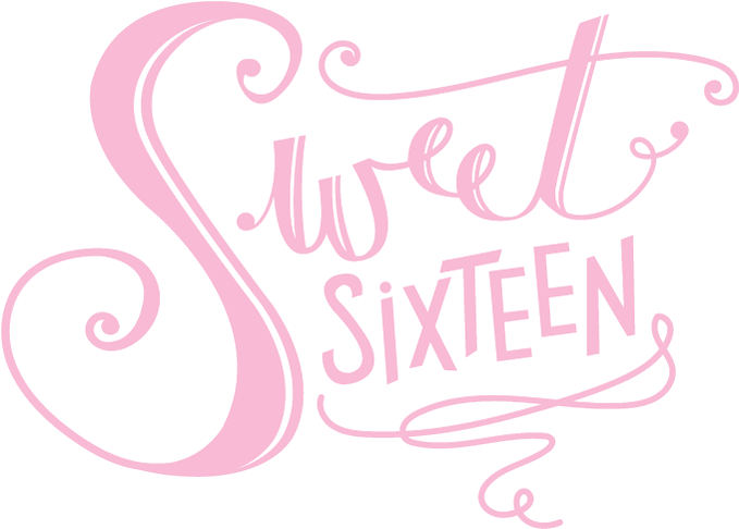 28 Collection Of Sweet 16 Clipart - Calligraphy (750x634), Png Download