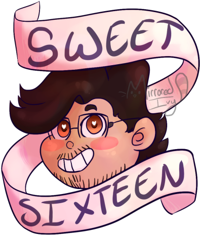 Sweet Sixteen Art - Sweet 16 Tumblr Png (500x553), Png Download