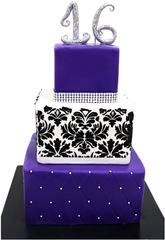 Best Birthday Cakes - Designer Stencils Damask Cake Stencil Side 4 5 H X (500x500), Png Download