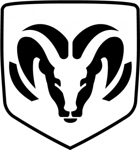Dodge Ram Emblem Decal Sticker - Dodge Ram Logo Decal (500x500), Png Download