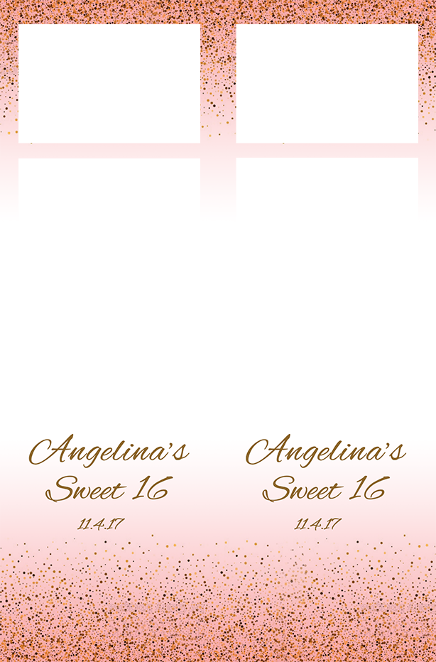 Template Steve Angelina's Sweet 16 (614x932), Png Download