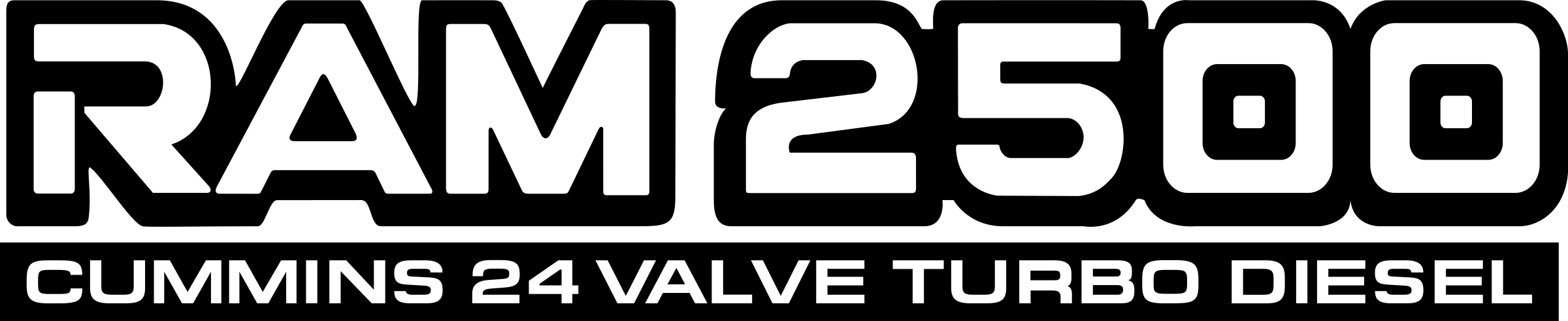 Dodge Ram 2500 Logo Png Transparent - Ram 2500 (2400x491), Png Download