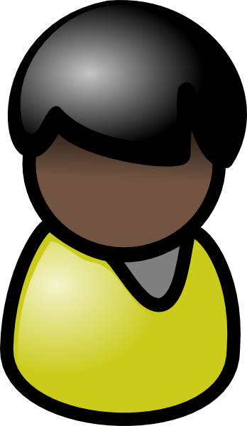 How To Set Use Black Man Black Hair Clipart (348x600), Png Download