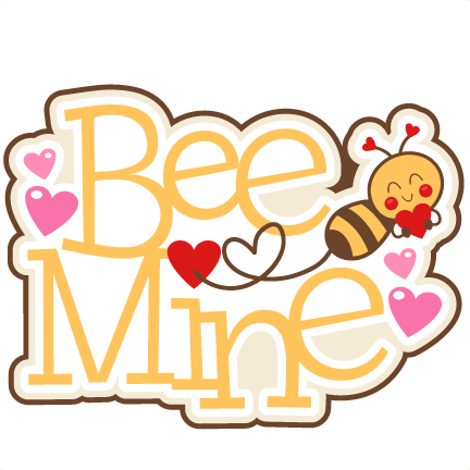 Bee Mine Title Svg Scrapbook Cut File Cute Clipart - Bee Mine Png (432x432), Png Download