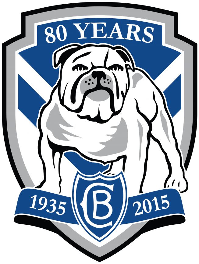 Scalewidthwyi3mdaixq 80years - Logo Canterbury Bankstown Nrl Bulldogs (700x906), Png Download