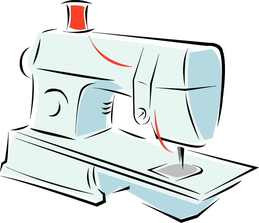Sewing Machine 01 Clipart Png (900x777), Png Download