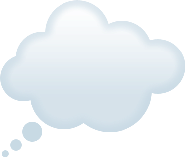 Thinking Bubble Png Download - See Through Thought Bubble (385x324), Png Download