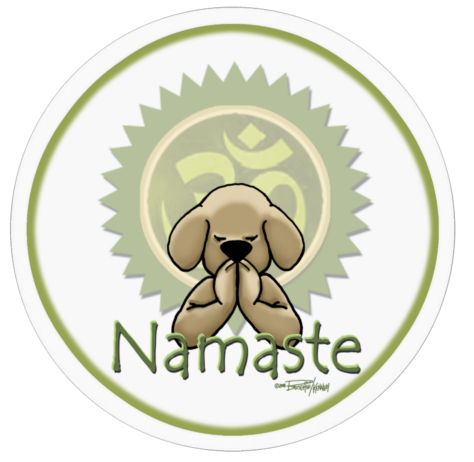 Namaste - Yoga Bag (2000x2000), Png Download