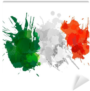 Italian Flag Made Of Colorful Splashes Wall Mural • - Nigeria Workbook Of Affirmations Nigeria Workbook Of (400x400), Png Download