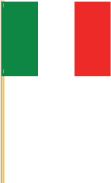 Italy Cotton Stick - Italian Flag On A Stick (460x368), Png Download