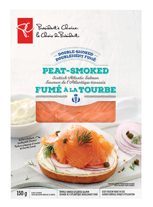 Pc® Double Smoked Peat-smoked Scottish Atlantic Salmon - President's Choice Smoked Salmon (420x420), Png Download