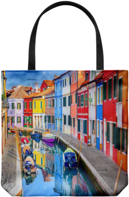 Burano Tote Bag - Tote Bag (390x390), Png Download