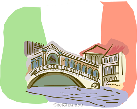 Italy - Bridge In Italy Clipart (480x381), Png Download