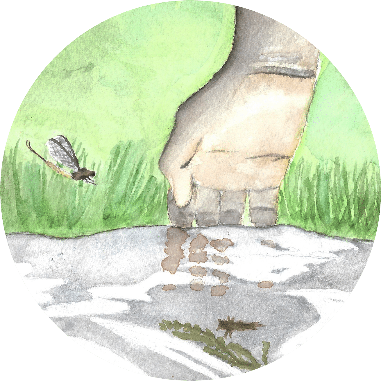 Leave A Comment On Liveing-rivers - Painting (1317x1314), Png Download