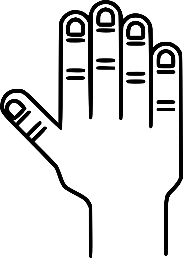 Touch Stop Svg Png - Icon (698x980), Png Download