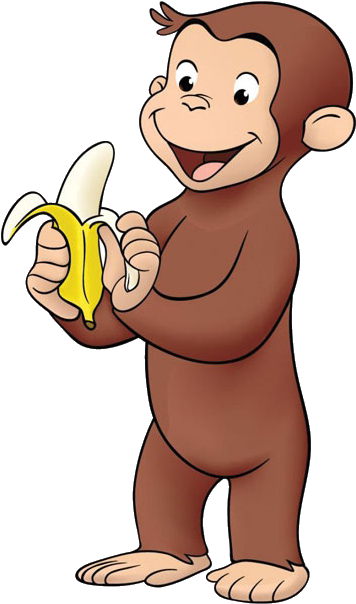 Curious George (481x733), Png Download