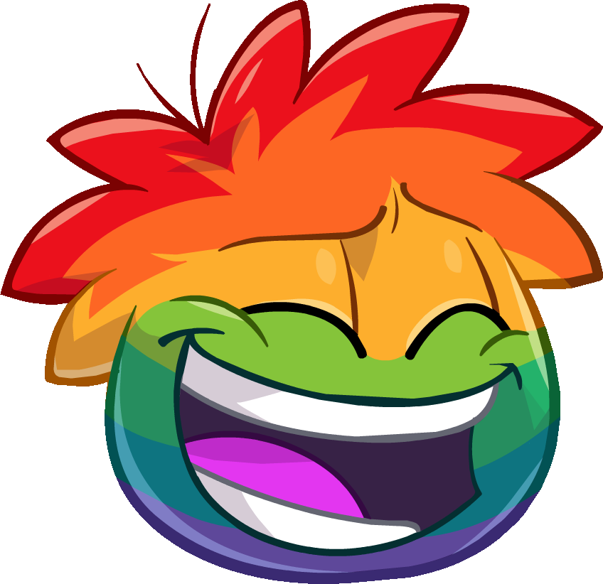 Rainbowp1 - Club Penguin Island Emote (848x822), Png Download
