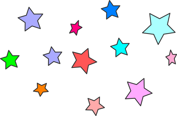 Stars Clipart Png - Cluster Of Stars Clipart (600x393), Png Download
