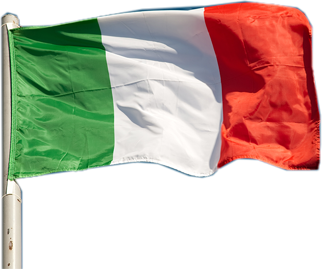 Italy Flag Italian Italiano Flags Italyflag Flagsticker - Italy National Flag (631x529), Png Download