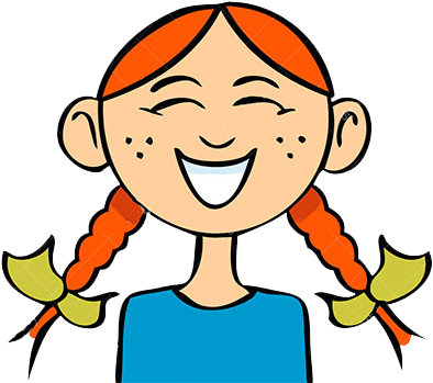Funny Laughing Girl - Girl Face Clipart Png (450x362), Png Download