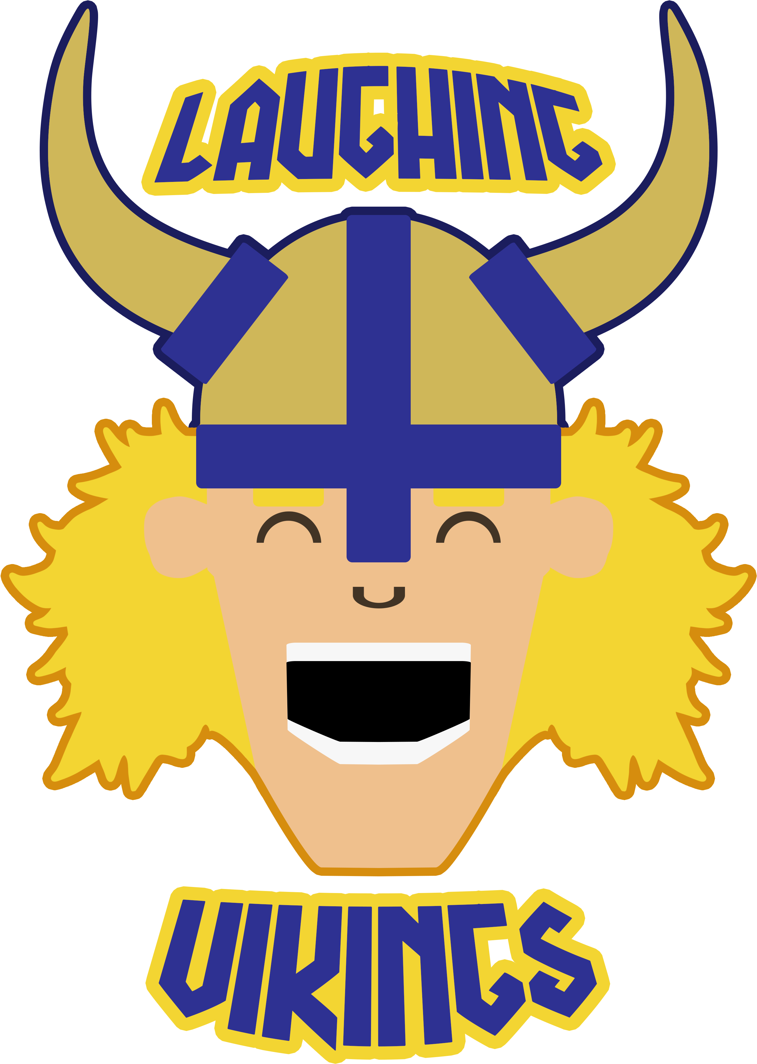 Laughing Vikings - Freehour - Student App (4500x4500), Png Download