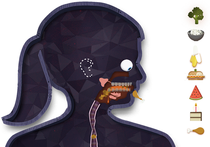 Feeding The Body - App For Digestive System (697x500), Png Download