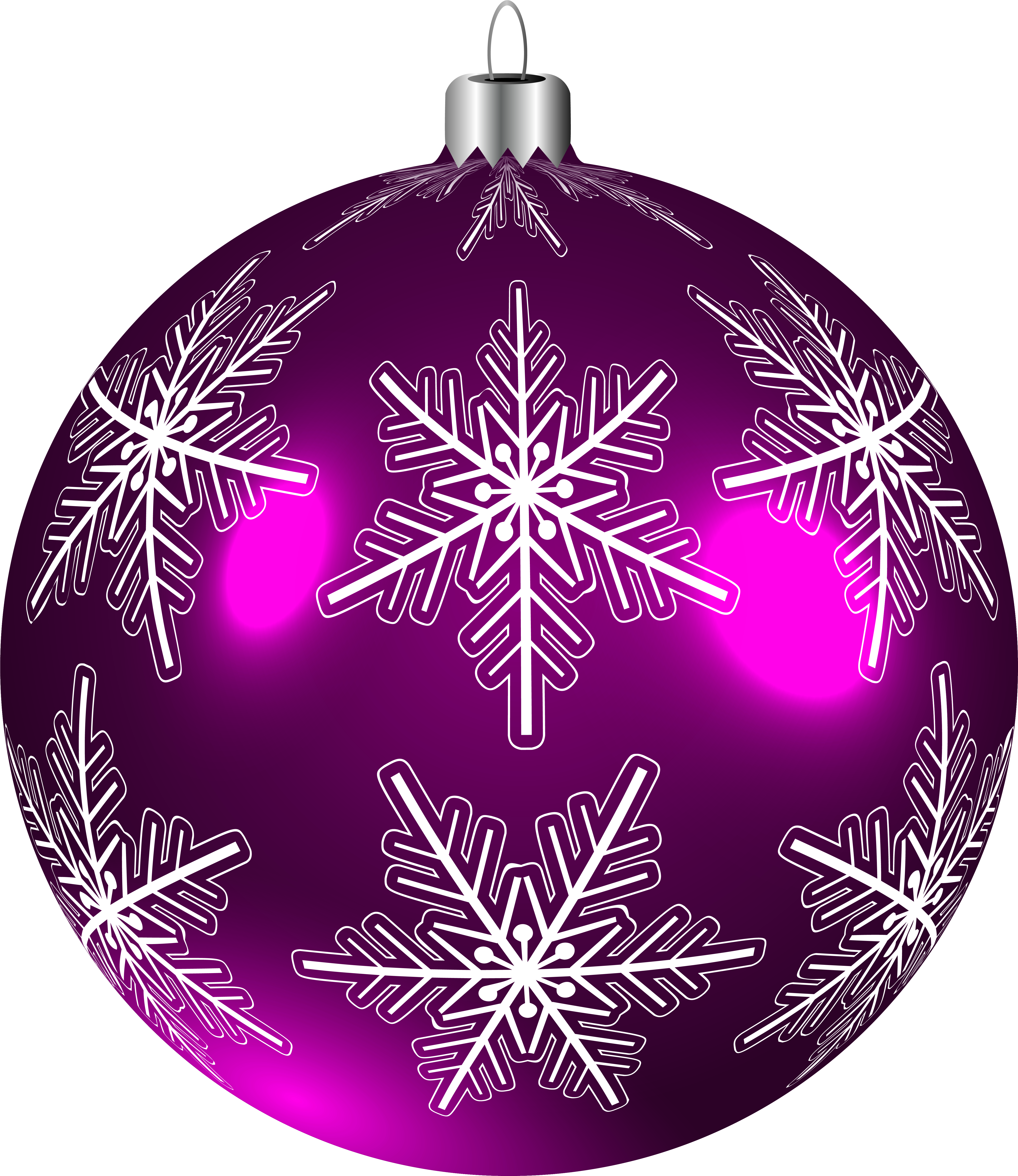 Beautiful Purple Christmas Ball Png Clip-art Image - Purple Christmas Ball Png (5432x6247), Png Download