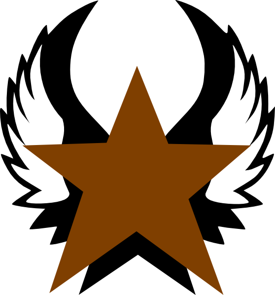 Gold Star Clip Art At Vector Clip Art (558x598), Png Download
