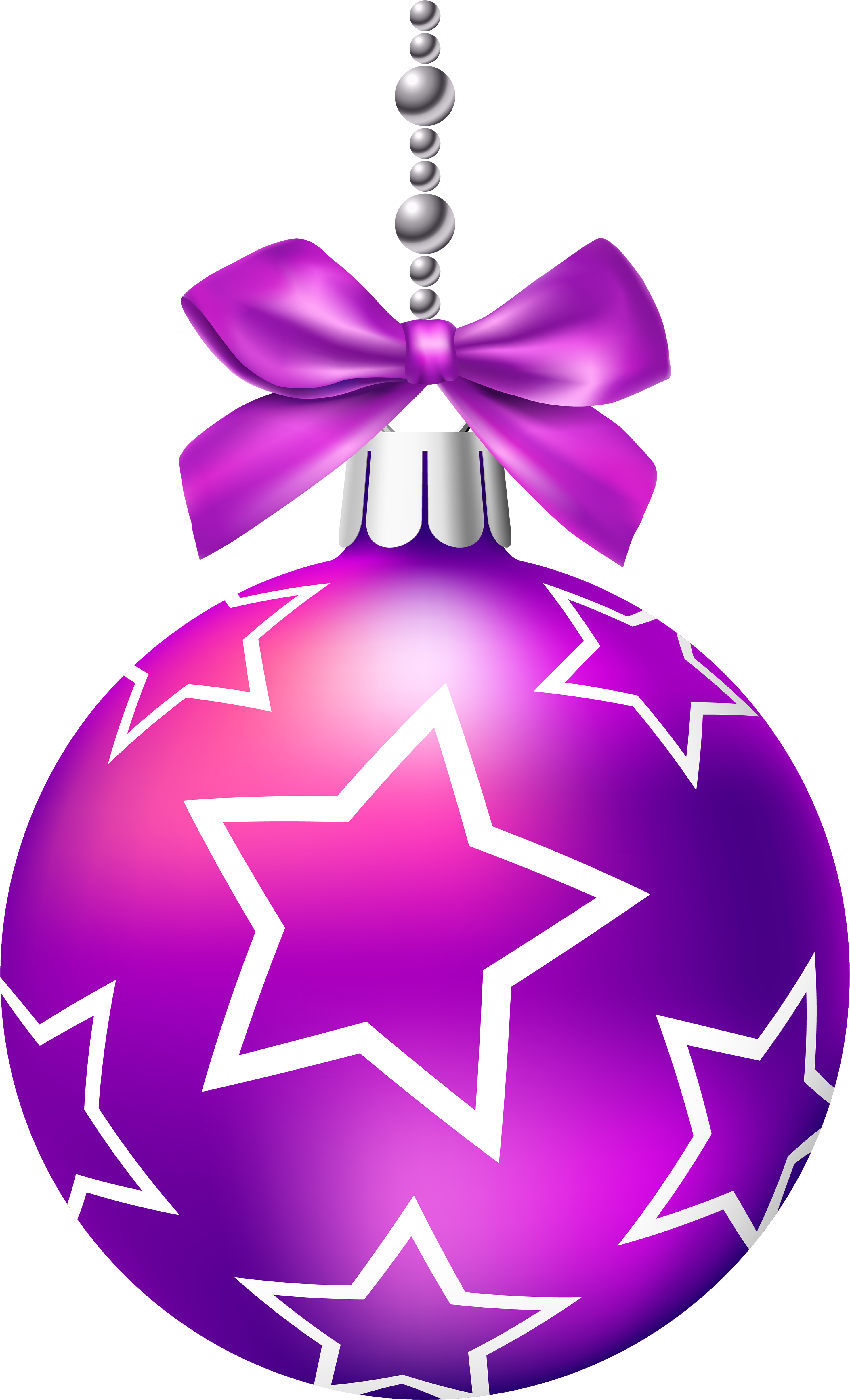 Purple Christmas Balls Png Clip Art - Purple Christmas Ornament Png (3198x5000), Png Download
