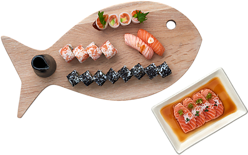 Salmon Od - Sticks And Sushi Salmon Od (716x537), Png Download
