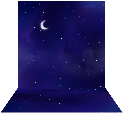 Starry Night Backdrop - Milky Way (500x500), Png Download