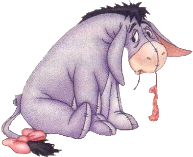 Eeyore Balloon (408x332), Png Download