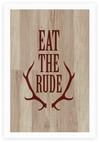 Eat The Rude Poster - Ivozxy Eat The Rude, Hanibal2 Samsung Galaxy Note 5 (484x484), Png Download