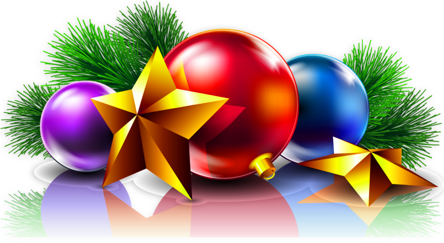 Transparent Christmas Balls And Stars Clipart Picture - Christmas Stars Images Png (900x516), Png Download