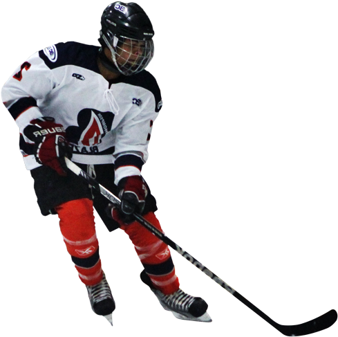 1 Kbyte, V - Ice Hockey Player Transparent (500x500), Png Download