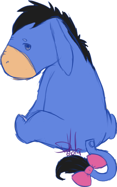 Eeyore Png Background Image - Eeyore (648x720), Png Download