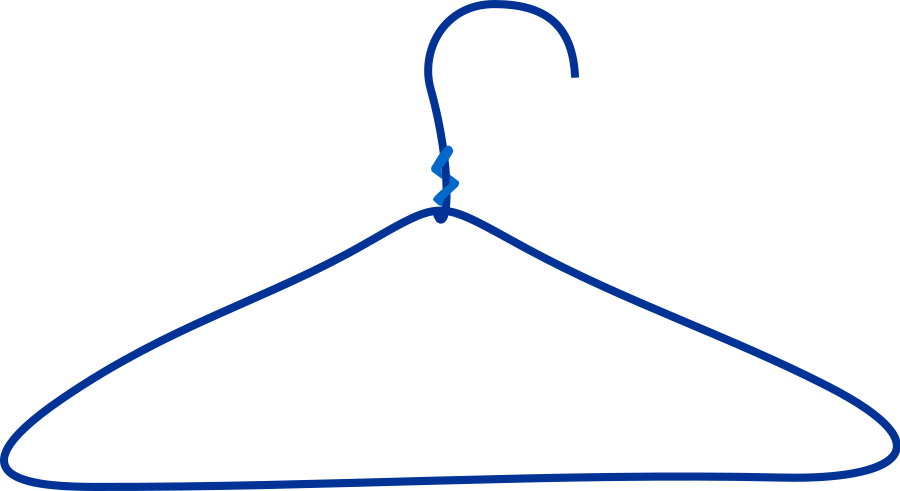 How To Set Use Clothes Hanger Svg Vector (600x327), Png Download